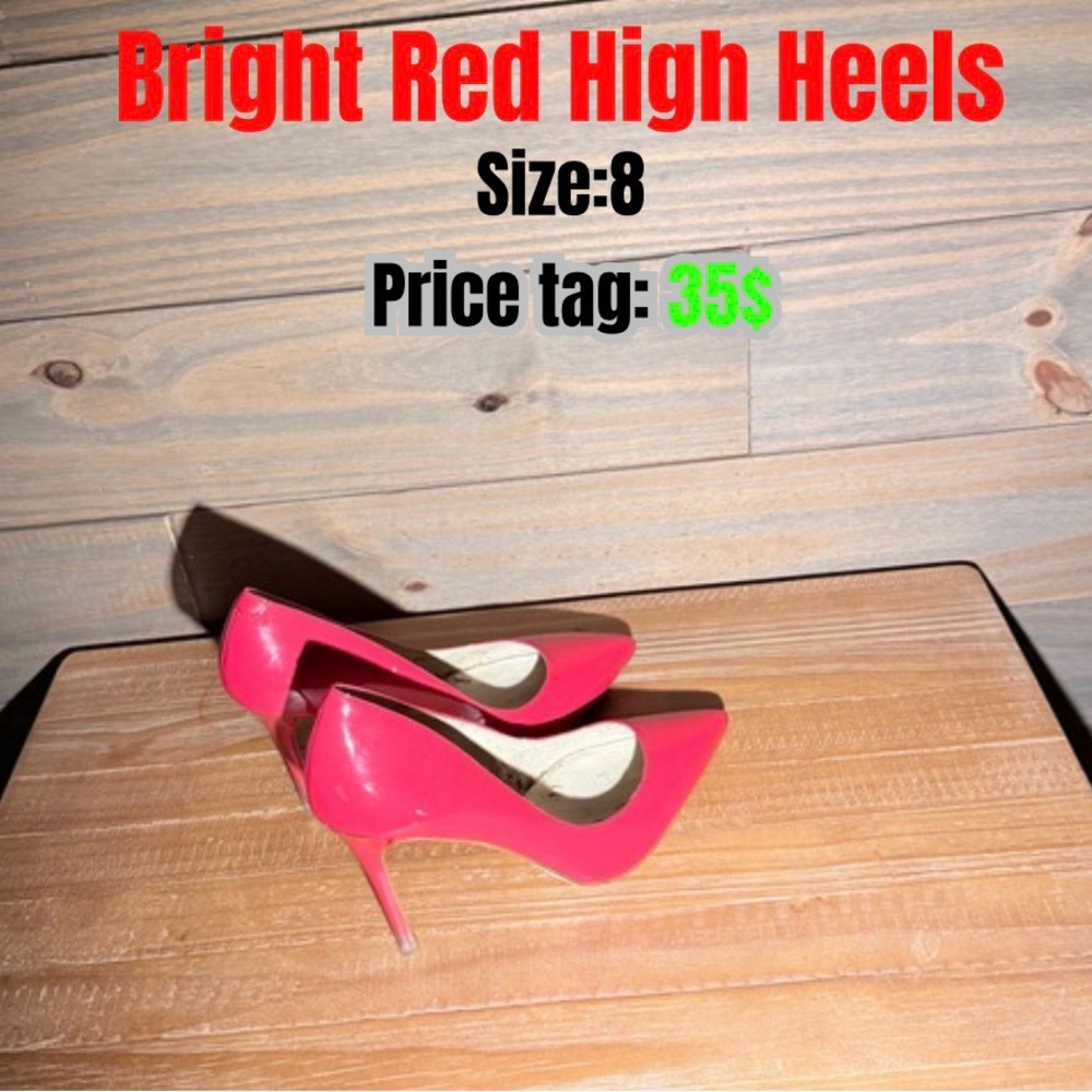 Bright Red High Heels